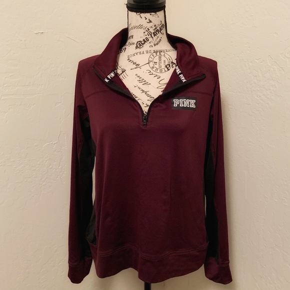 PINK Victoria's Secret Tops - Pink Track Top (A-4)
